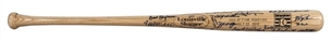 2012 Barry Larkin Hall of Fame Induction Commemorative Louisville Bat Signed by 30+ HOF inductees (Larkin LOA & JSA LOA)